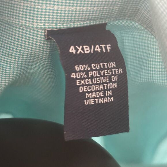 Chap’s Men's Blue Button-Down Shirt - Picture 5 of 5